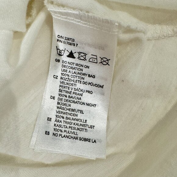 H & M - Ethnic Beaded Sleeveless Tank Top in White and Blue - Picture 8 of 8